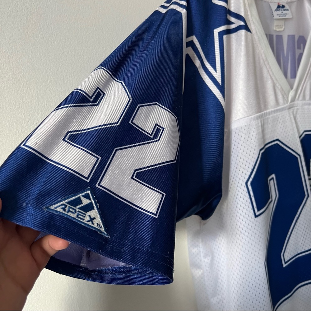 Vintage Emmitt Smith Apex One Dallas Cowboys 22 Jersey Men's NFL Football Size M - Picture 6 of 9